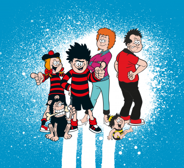 Dennis the Menace and his family